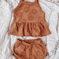 9-12 Summer Cami Peplum & Retro Shortie Set