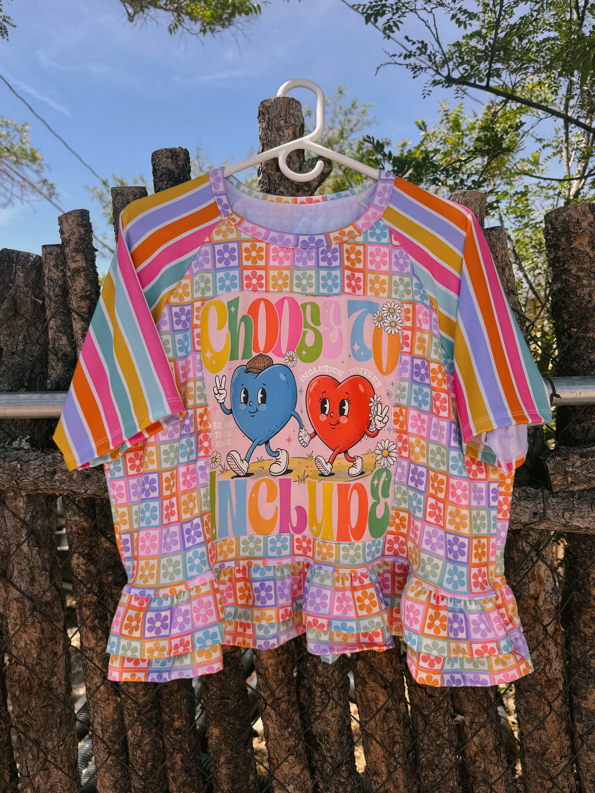 Choose To Include Ruffled Tee - Large