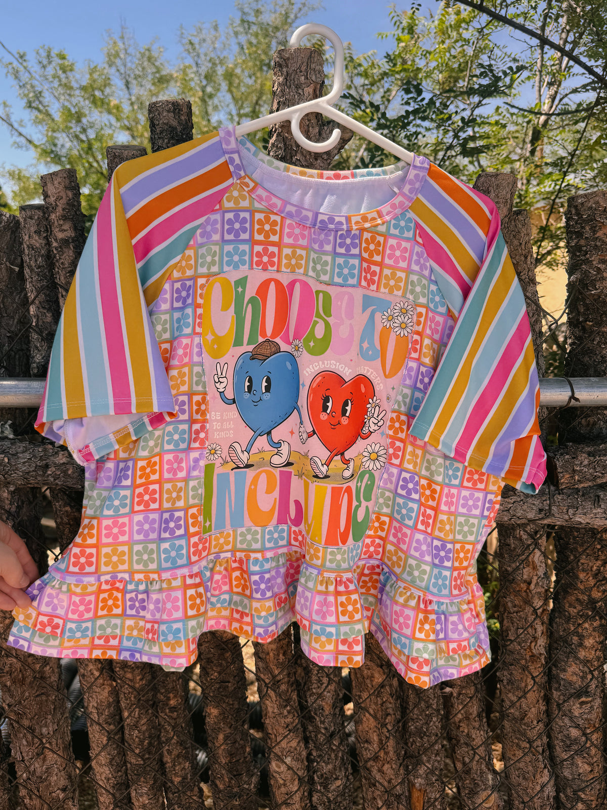 Choose To Include Ruffled Tee - Large