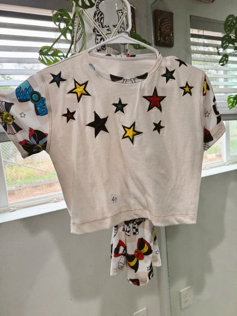 Upcycled Oversized Tee with Genie Pants 4y