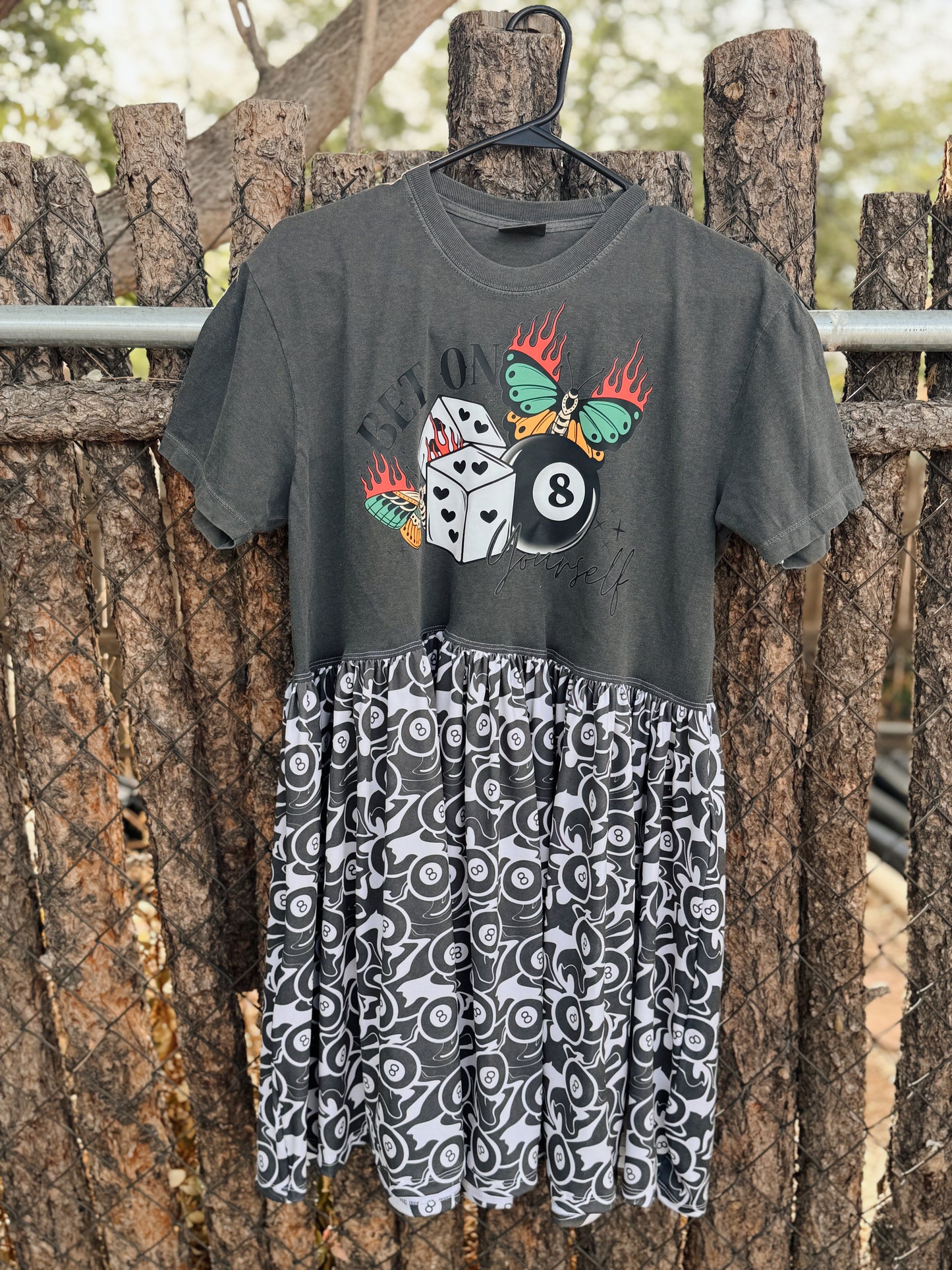 Bet On Yourself | Upcycled Magic 8 Ball Dress<3 - RTS - M