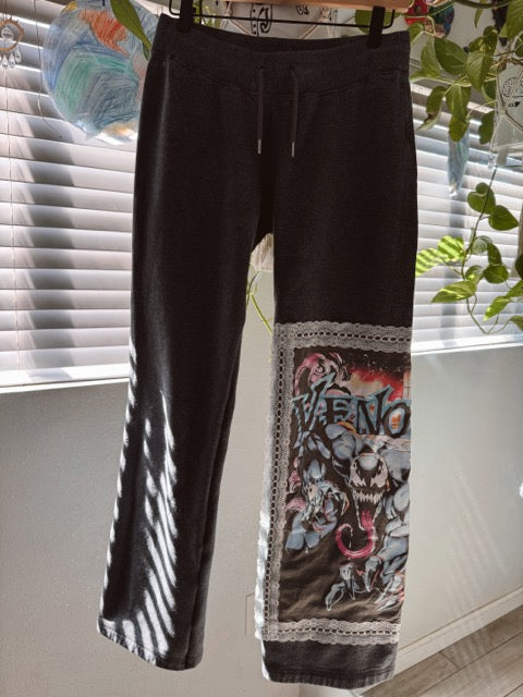 Upcycled Small Adult Flared Joggers