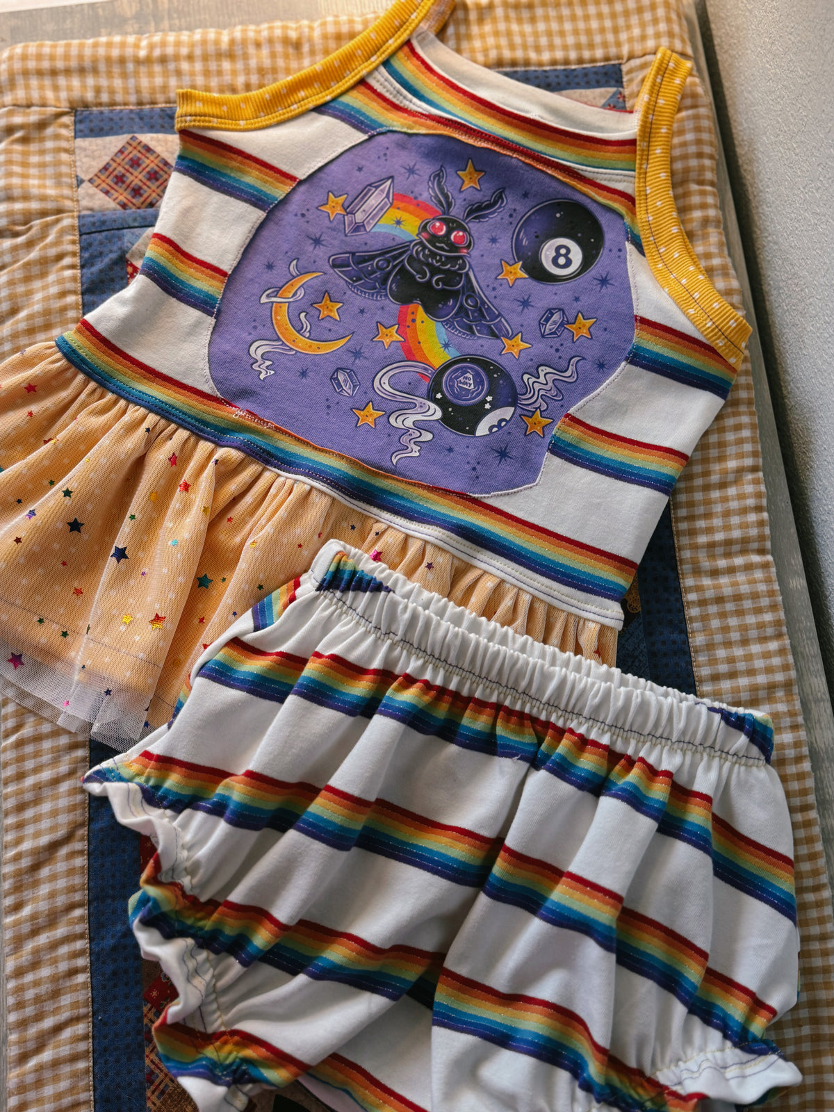Cami Peplum & Ruffled Shorties 5t