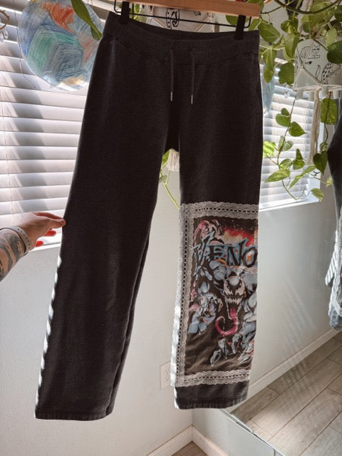 Upcycled Small Adult Flared Joggers