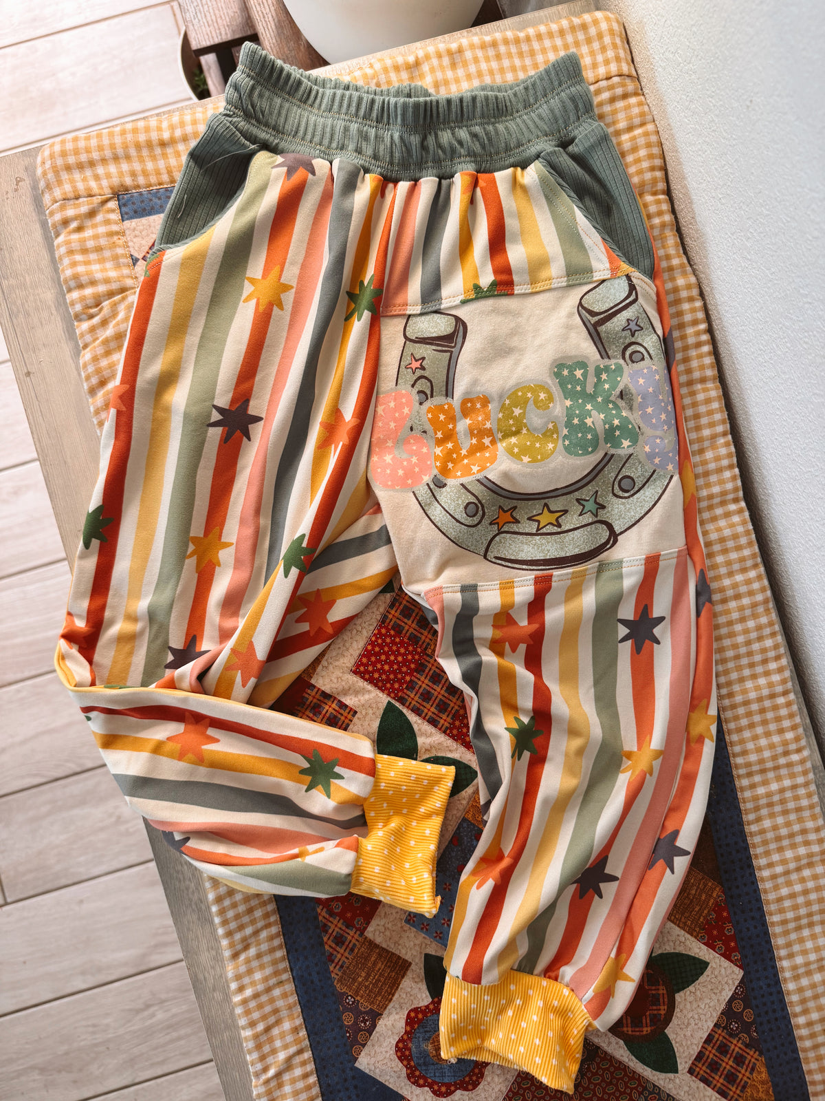 Upycled Pocket Joggers 4y