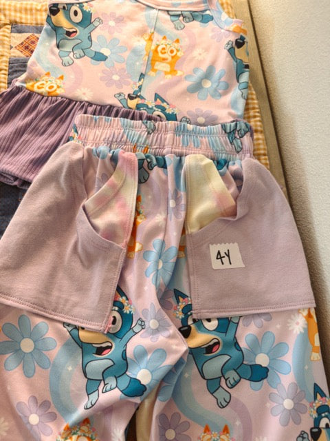 Puppy & Friends Cami Peplum & Upcycled Aspen Pants 4t
