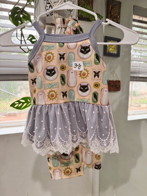 Cami Peplum With Mystical Touch & Genie Pants 3Y
