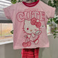 Cutie Kitty Boxy Tee and Genie Pants 3y
